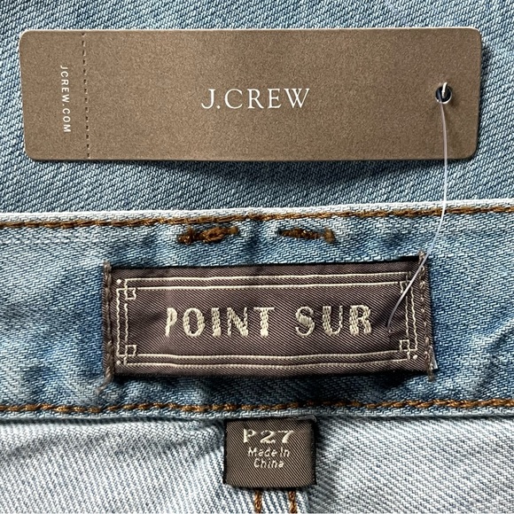 NWT J Crew Point Sur Straight Leg Light Wash Jeans size 27P - Picture 9 of 13